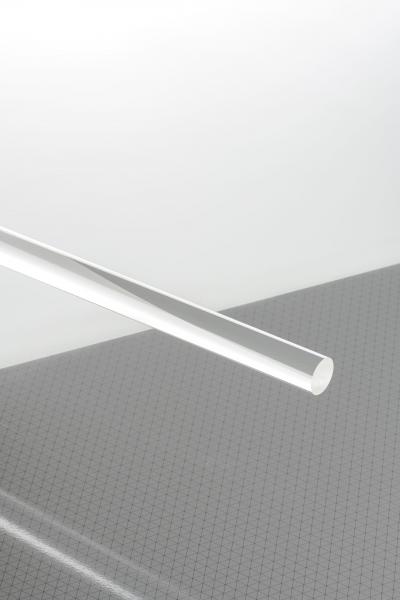 PLEXIGLAS® LED Clear 0E011 L Rod transparent highgloss recommended luminous distance for illumination on both sides: 300 600 mm