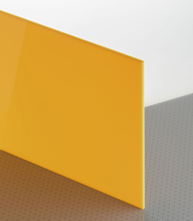 Plaque Plexiglass Teinté Orange ep 3