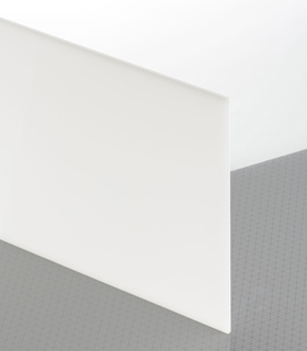 Maße 50 x 25 x 0,8 cm Lichtdurchlässigkeit 3% Acrylglas Platte weiß gedeckt